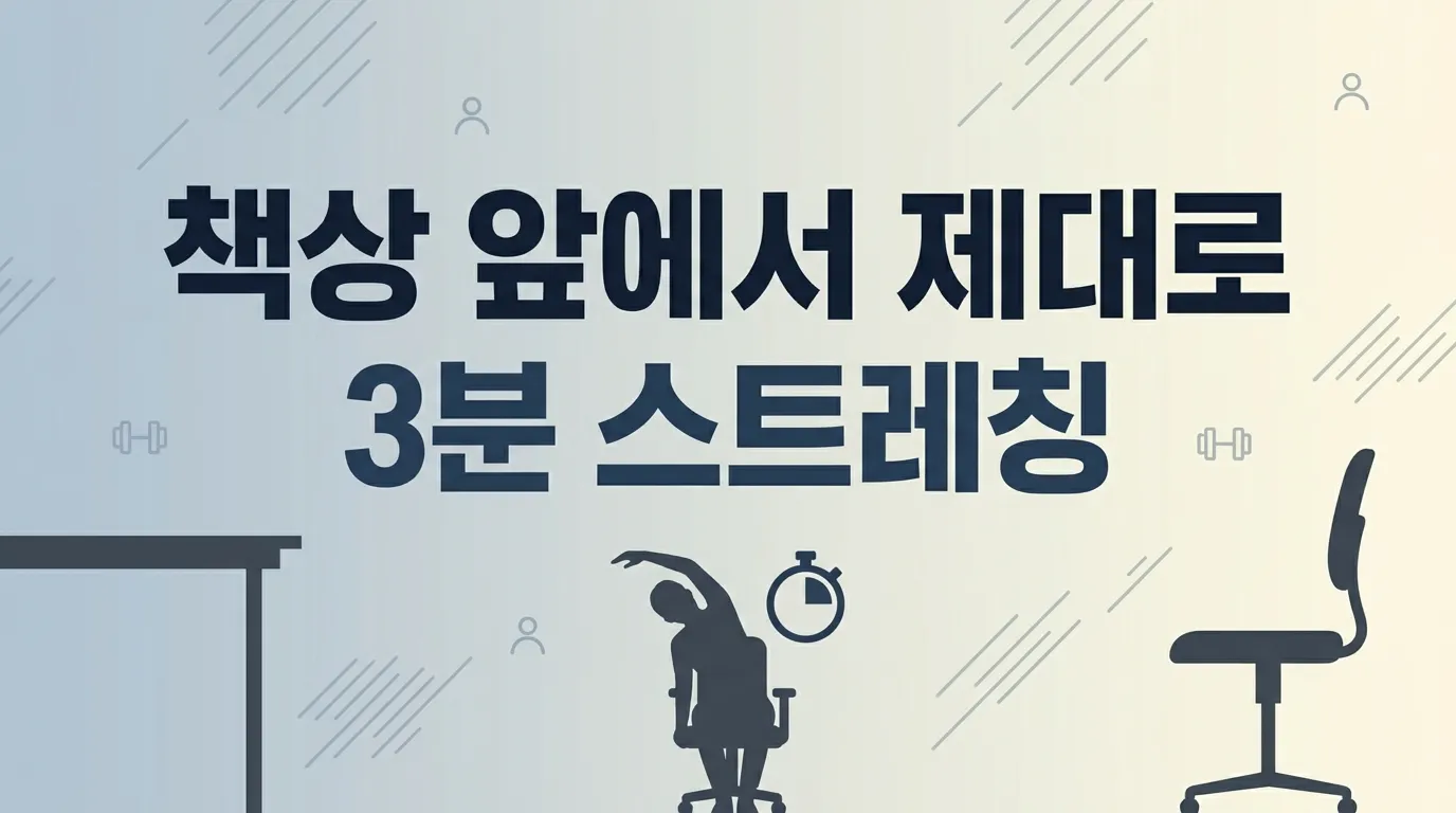 책상에서 바로 하는 3분 스트레칭 (직장인 건강 지키기 시리즈 2부)