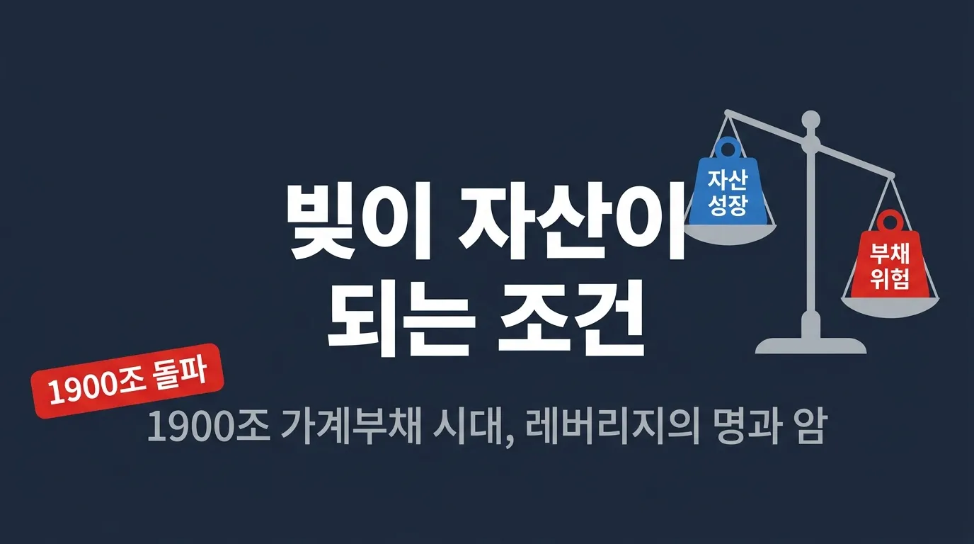 가계부채 1,900조 시대, 레버리지의 명암 — 부채가 자산이 되는 조건과 리스크