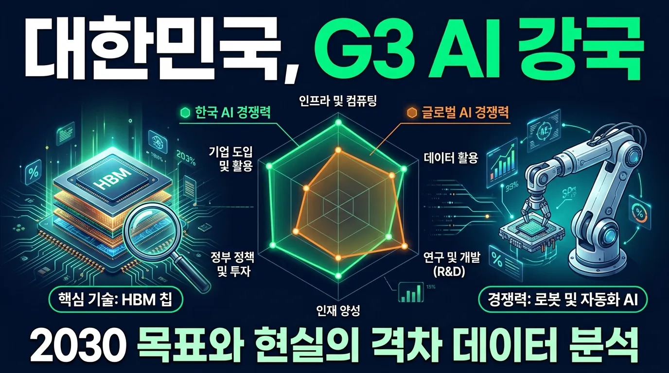 AI G3 강국 대한민국 — 2030년 목표와 현실 사이의 간극 데이터 분석