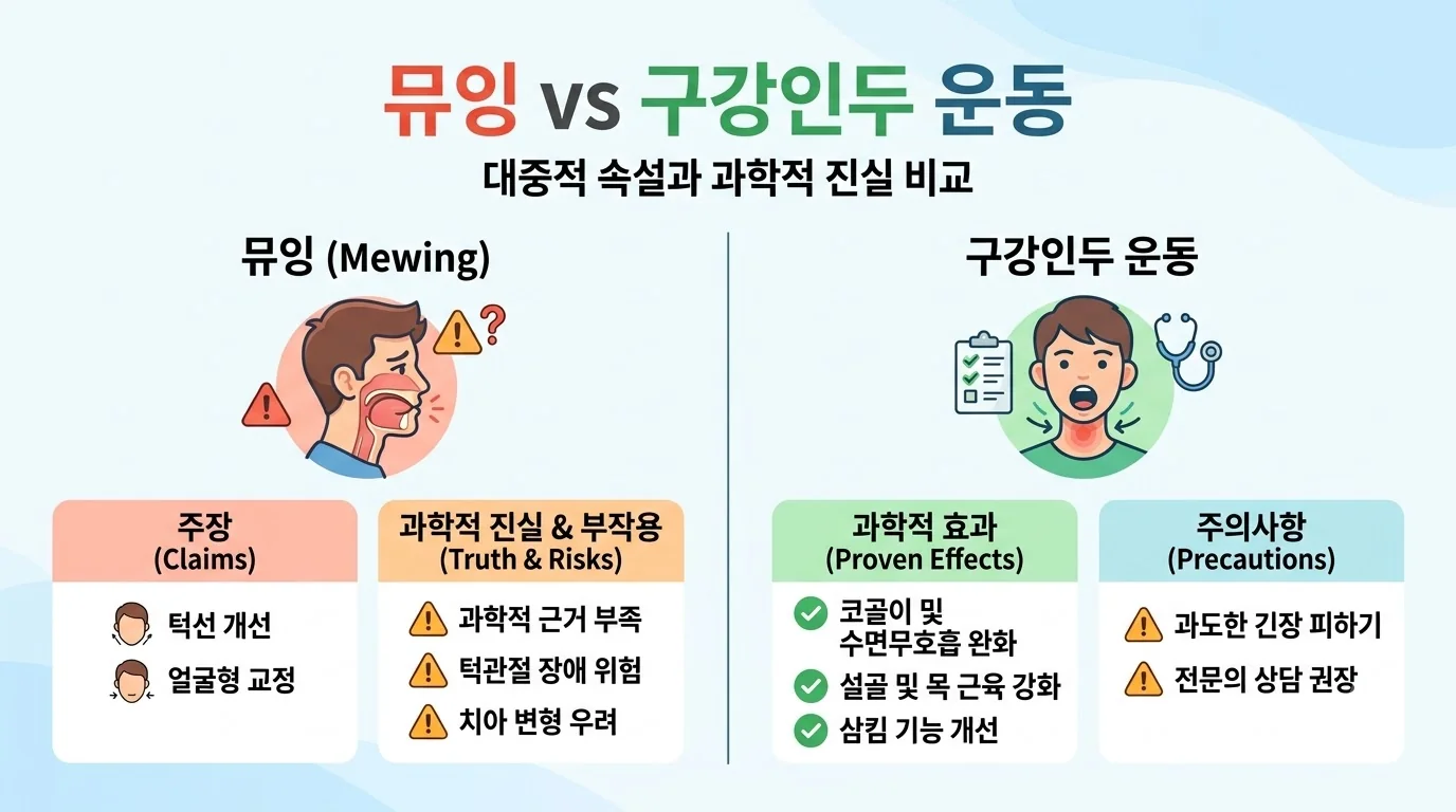 Mewing 진실 인포그래픽