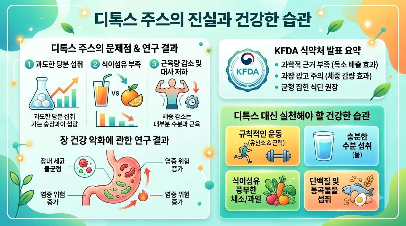 디톡스 주스 진실 인포그래픽