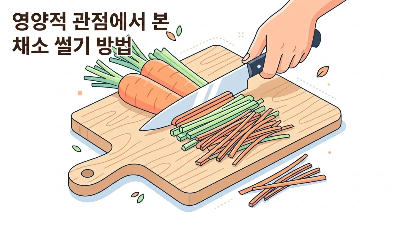 영양학적으로 본 채소 절단법: 채 썰 때 폴리페놀이 191% 급증하는 채소 리스트